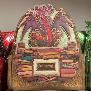 Loungefly Stained Glass Fantasy Dragon Backpack